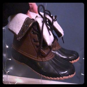 Sporto Delinda style fur winter duck boot